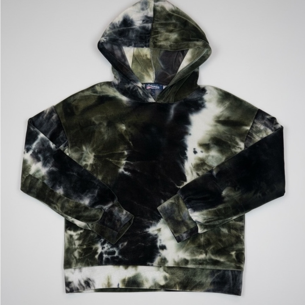 Freshman Black and Green Tie-Dye Sweatshirt